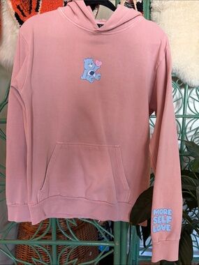 Peace Collective Hoodie with Care Bears Heart Graphic